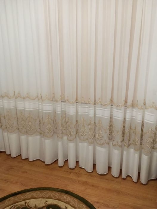 Шикарний тюль льон бамбук 10м