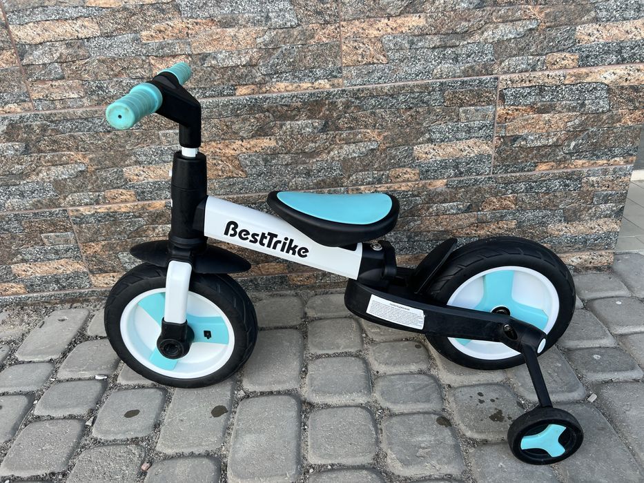 Дитячий велосипед велобіг біговел 3 в 1 трансформер на 2 роки