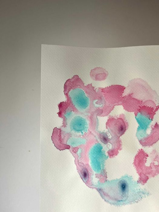 Pintura abstrata em acrílico