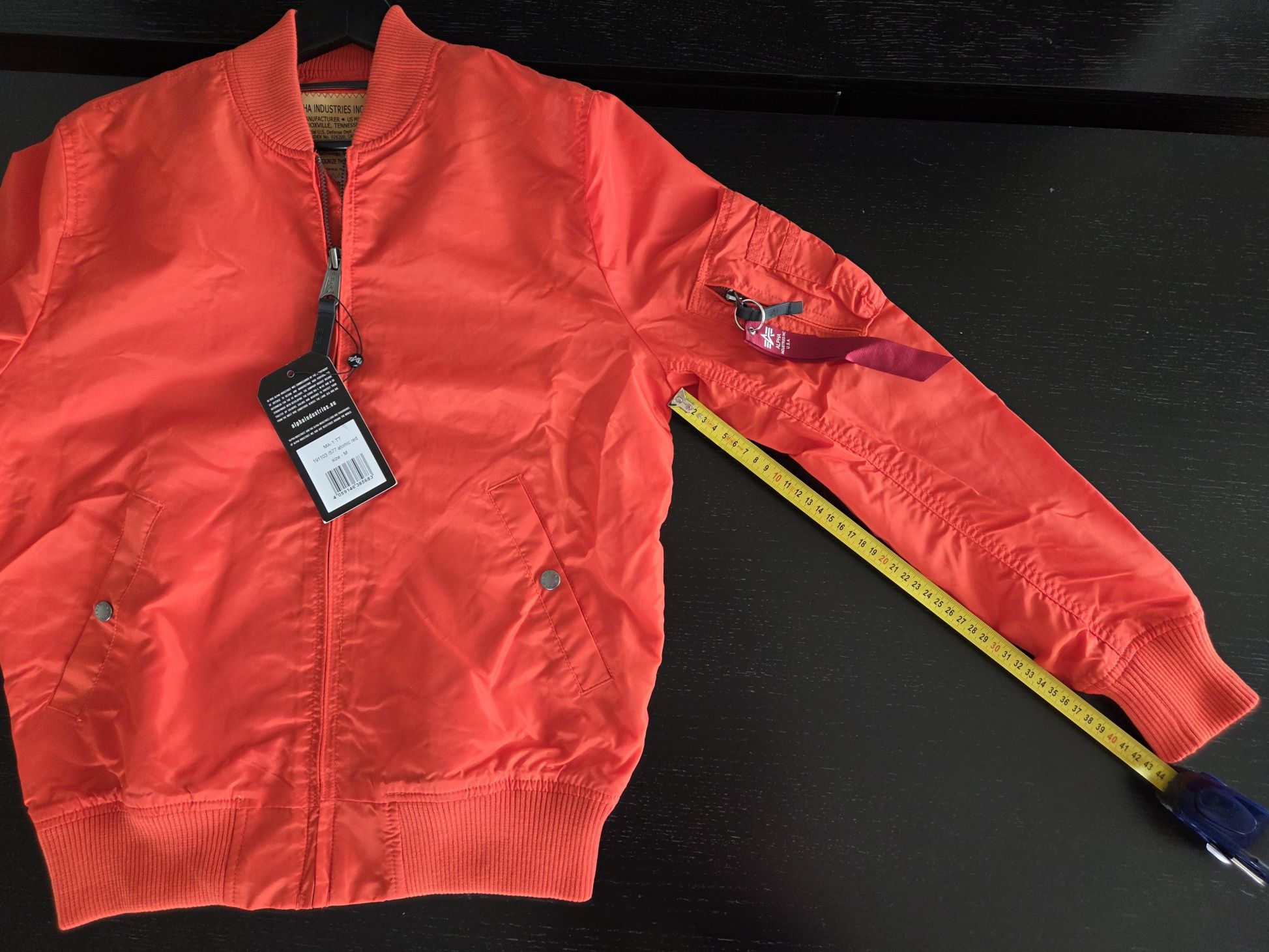 Kurtka MA-1 TT Alpha Industries atomic red rozmiar M