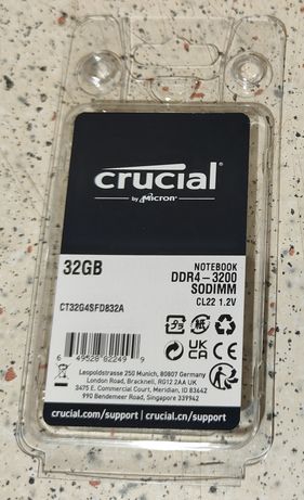 SODIMM DDR4 32GB Crucial 3200