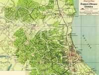 Sopot - Trójmiasto  stary plan miasta do aranżacji wnętrza