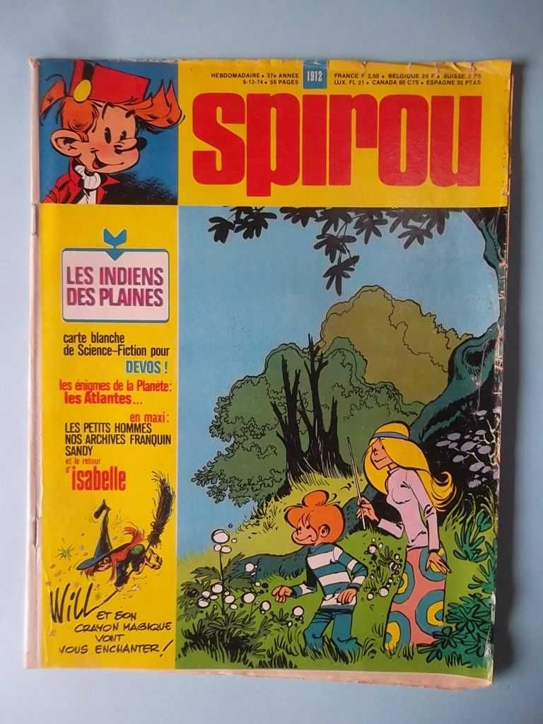 7 Revistas SPIROU com suplementos "Les Indiens..." por Daniel Dubois