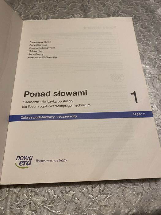 Podrecznik do jez polskiego cz2 klasa 1 liceum i technikum