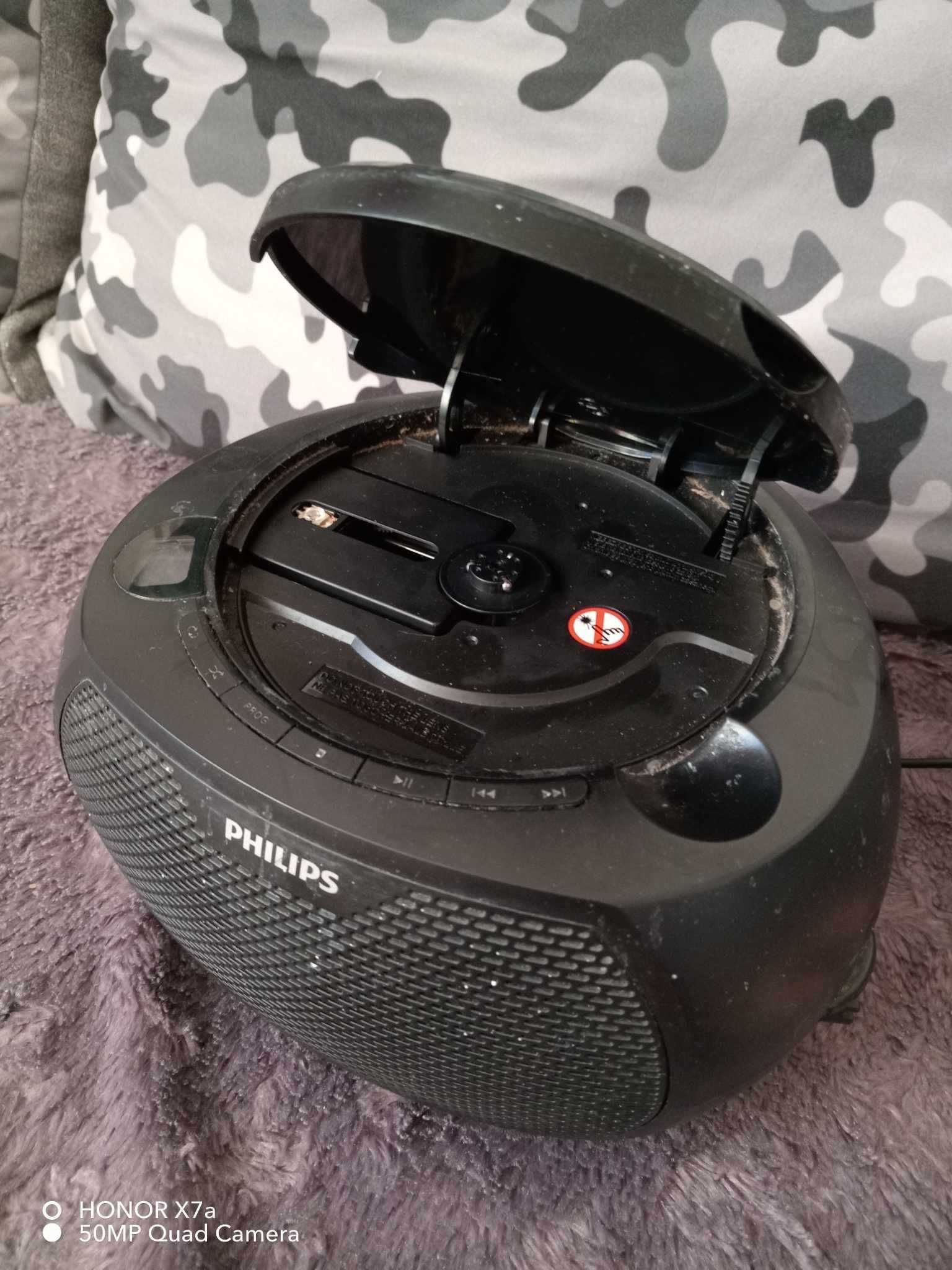 radioodtwarzacz Philips z wejściem na CD , bateryjno-sieciowe boombox