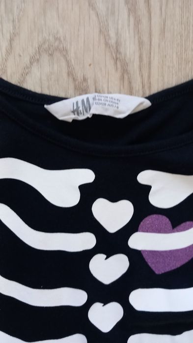 Halloween sukienka H&M przebranie strój dziewczynka 6-8 lat