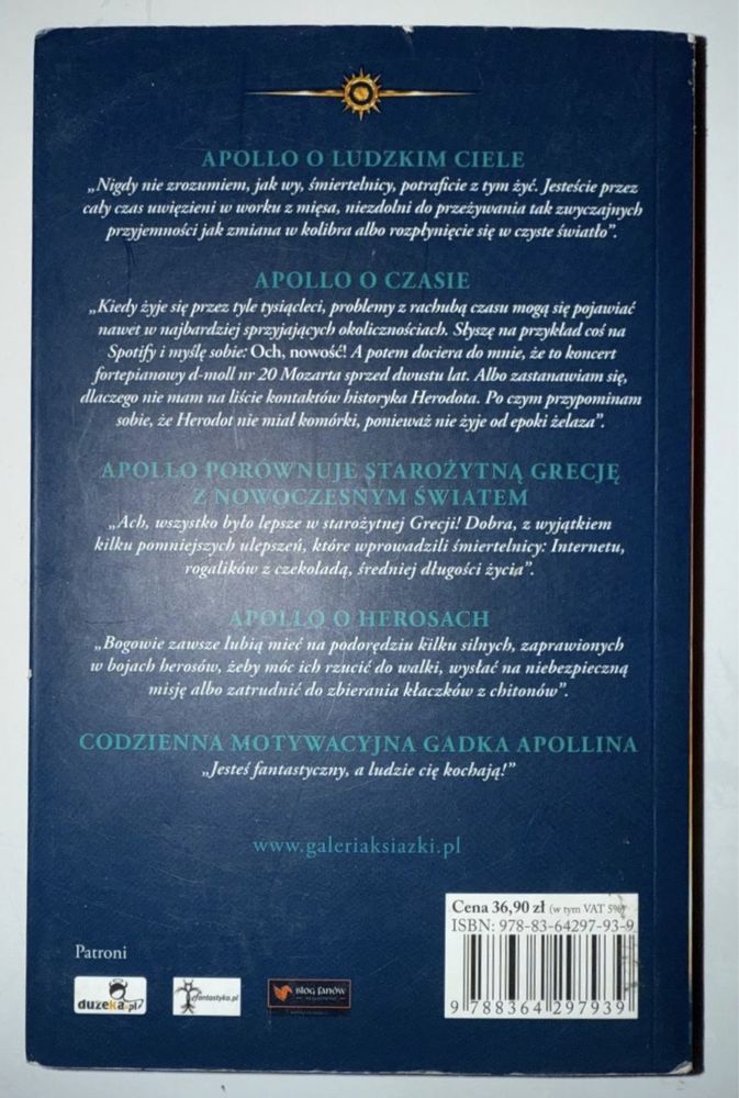 Książka Apollo i boskie próby. Tom 1. Ukryta wyrocznia - Rick Riordan