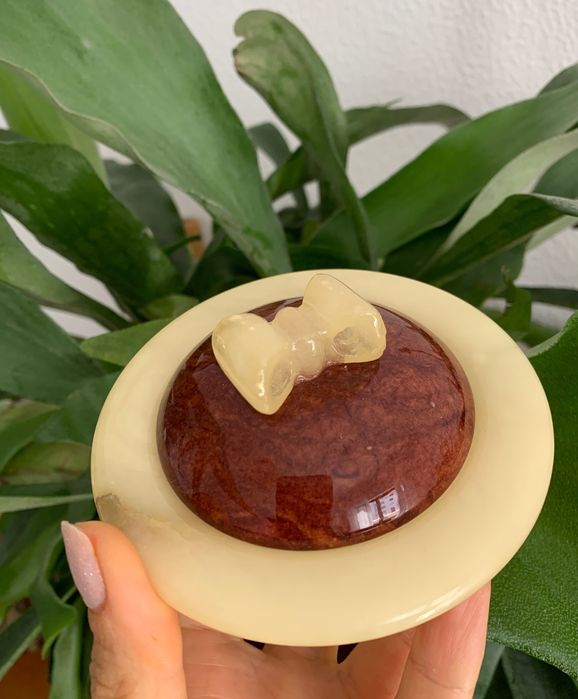 Шкатулочка, емкость для кухни из натурального камня