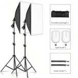 Softbox 135w x2 LED iluminação tripé estúdio fotografia