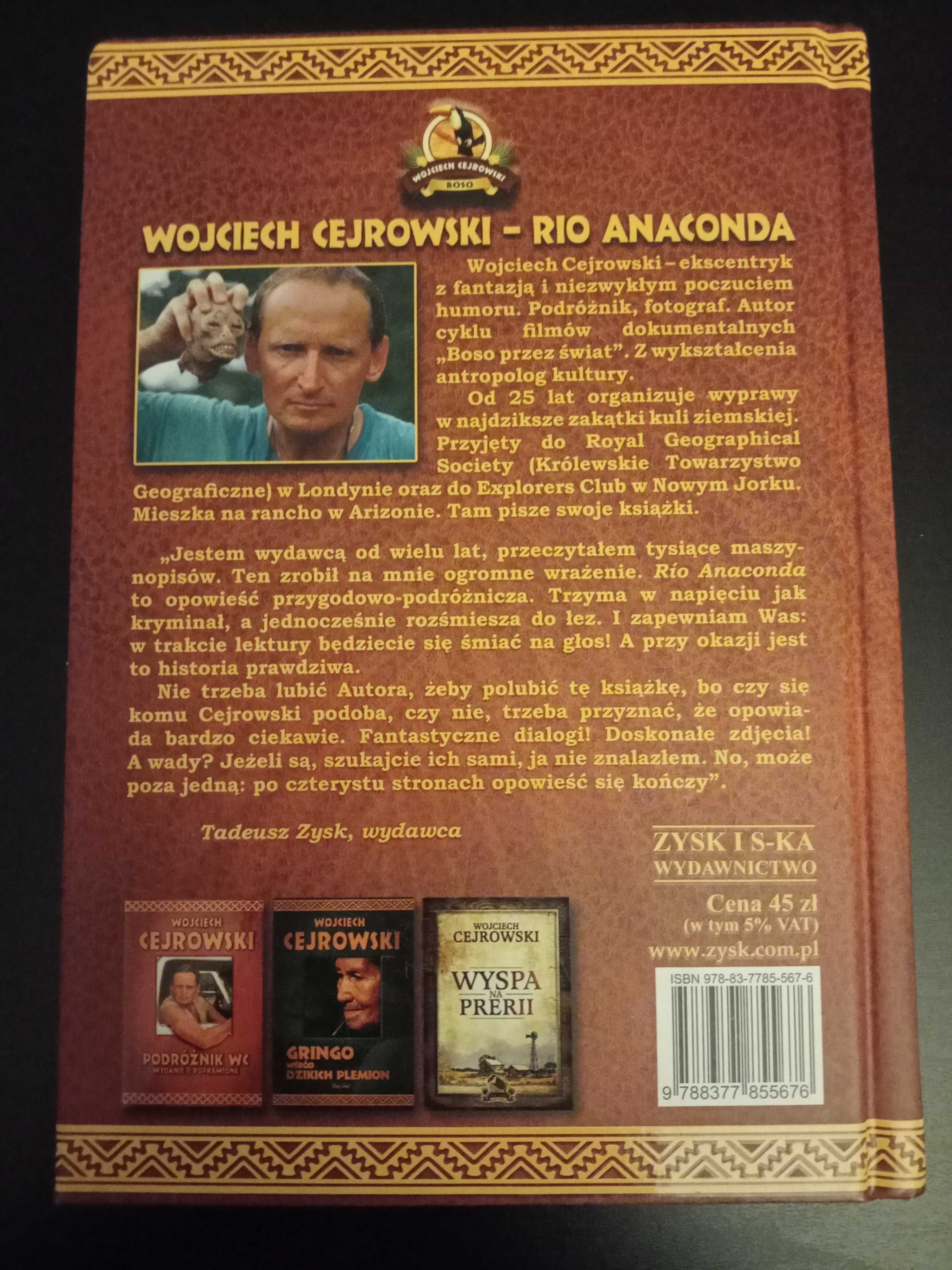 Książka - Wojciech Cejrowski - "Rio Anaconda"