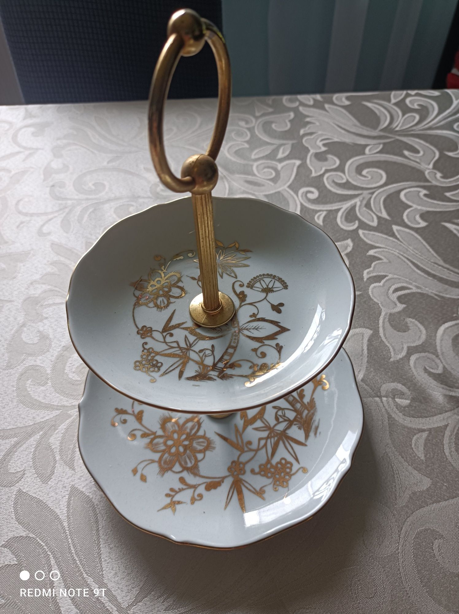 Patera dwupiętrowa porcelana Triptis