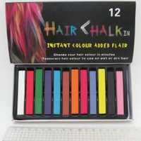 Мелки для волос набор 12 шт цветные пряди мел для волос