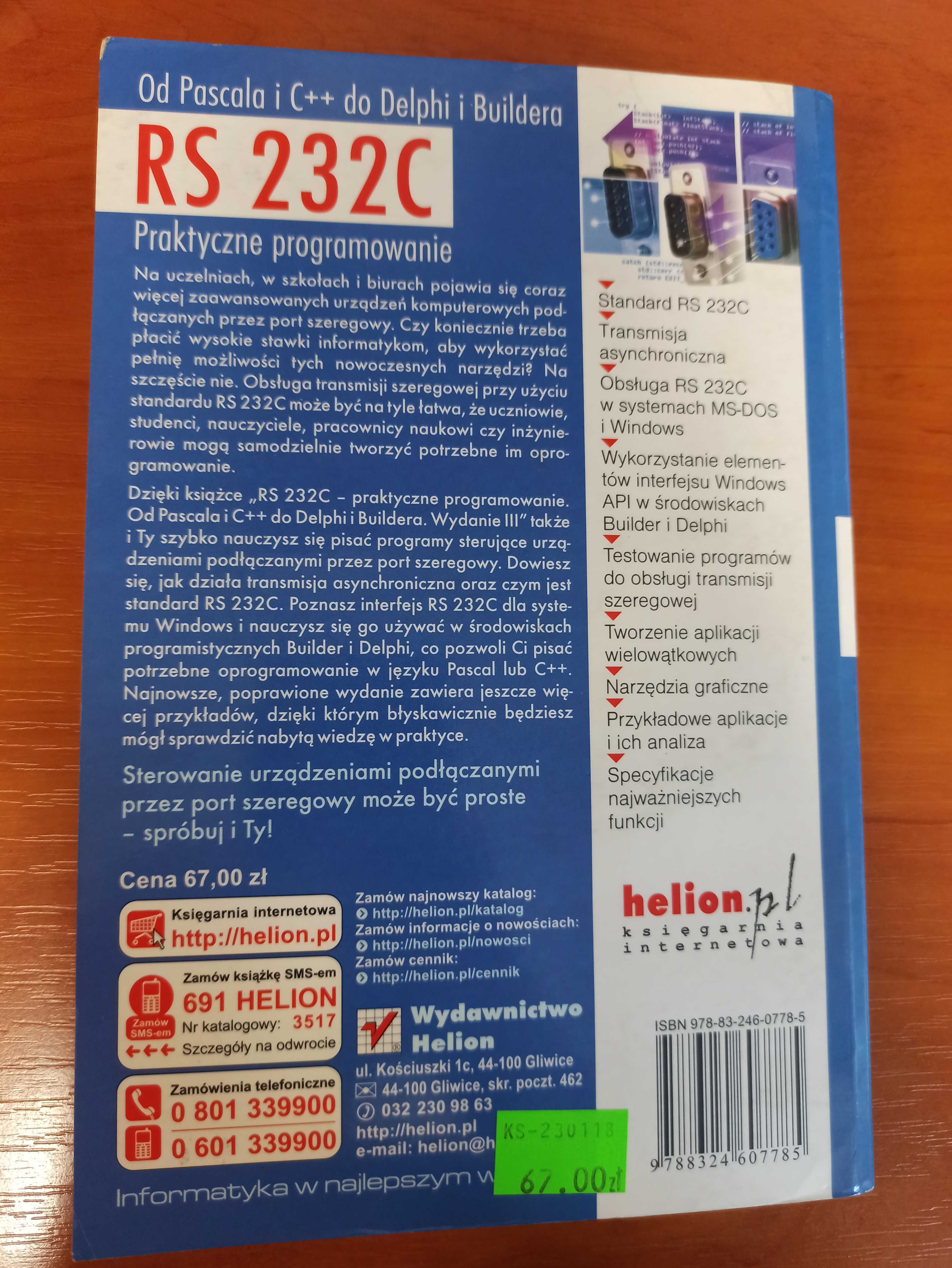 Andrzej Daniluk – RS 232C. Praktyczne programowanie