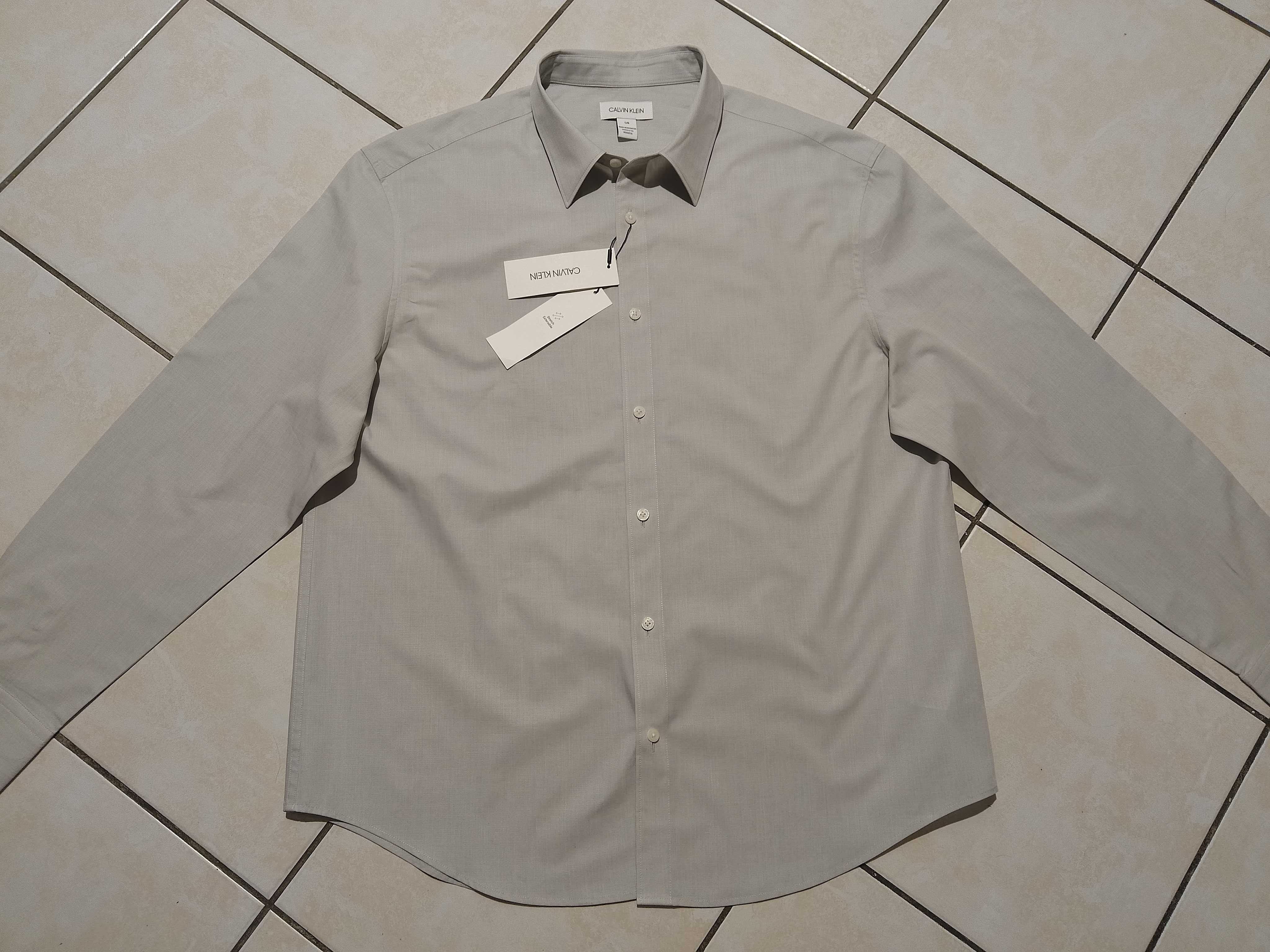 CALVIN KLEIN USA - NOWA! z LOGO i Metkami Koszula Męska rozmiar XL
