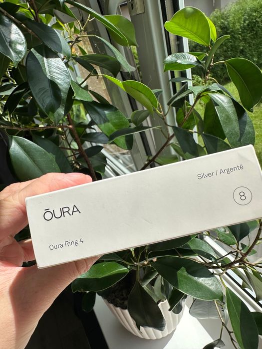 Inteligentny Pierścień Oura Ring 4 rozmiar 8 srebrny TOMI-TECH