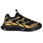 JUST CAVALLI skórzane sneakersy męskie BLACK / GOLD