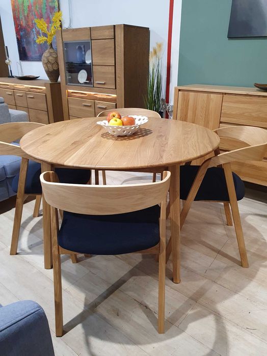 STÓŁ DĘBOWY DREWMAX ST 392 rozkładany kolekcja RETRO Promocja