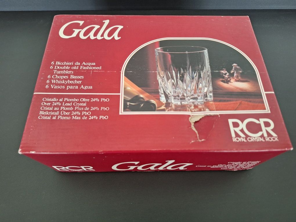 Conjunto de 6 copos Double Old Fashioned  em cristal