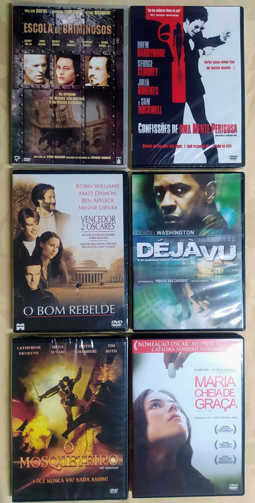 DVDs vários - em pack ou individual - preços variados