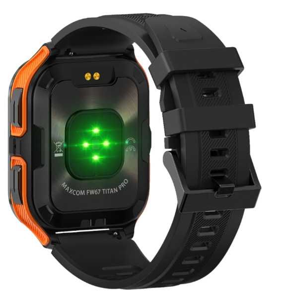 Smartwatch Maxcom FW67 Titan Pro 55mm Pomarańczowy