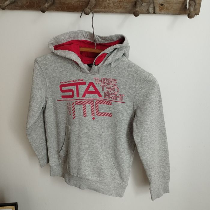 Szara bluza z kapturem George 116/122