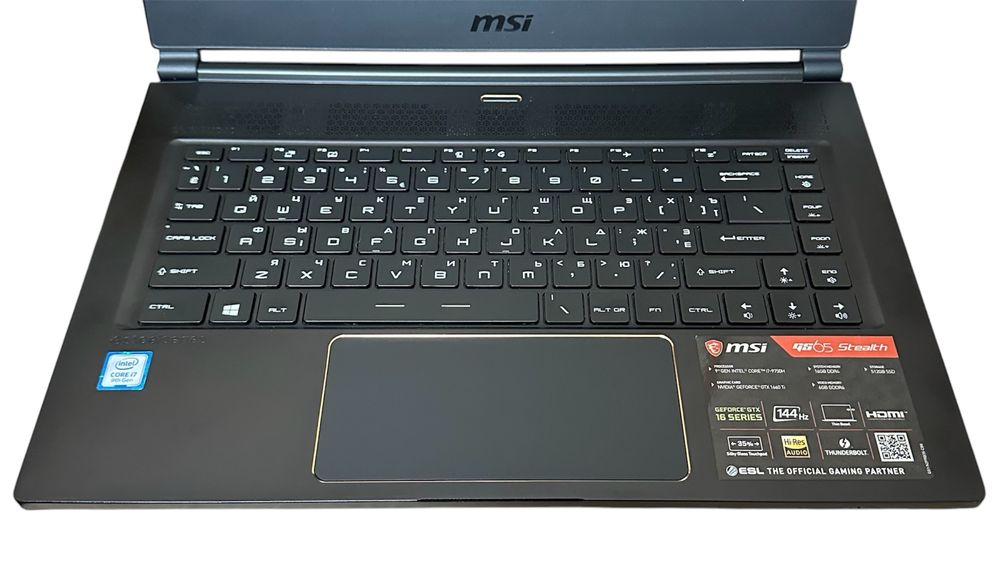 MSI GS65 Stealth 9SG i7-9750H/GTX 1660 TI 6gb/16gb ddr4/512 ssd/144Hz