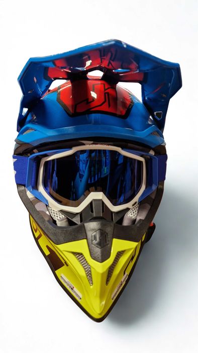 Kask Motocyklowy Cross Quad z Homologacją ROZMIAR M L XL GOGLE GRATIS