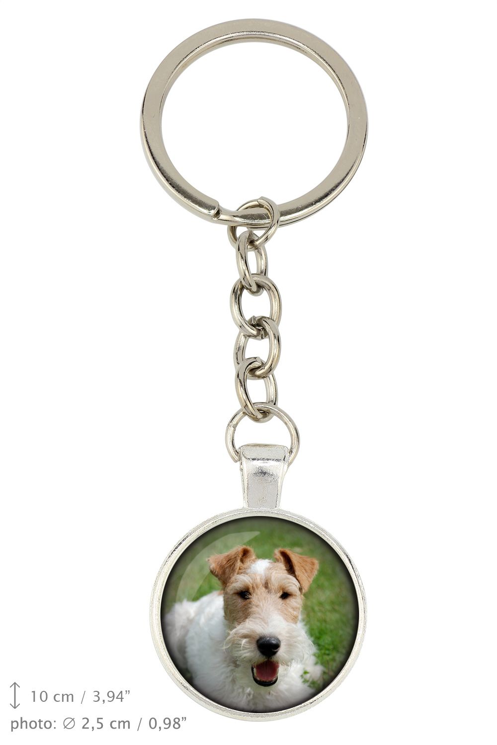 Foksterier szorstkowłosy brelok ze zdjęciem Art-Dog