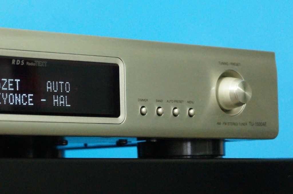Tuner radiowy FM Denon TU-1500 AE srebrny piękny stan okazja Gwarancja