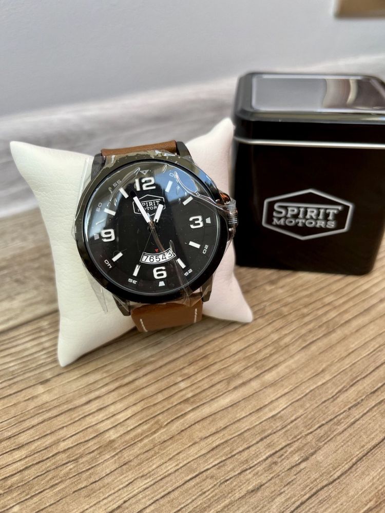 Часы байкерские в стиле Caferacer Spirit Motors годинник