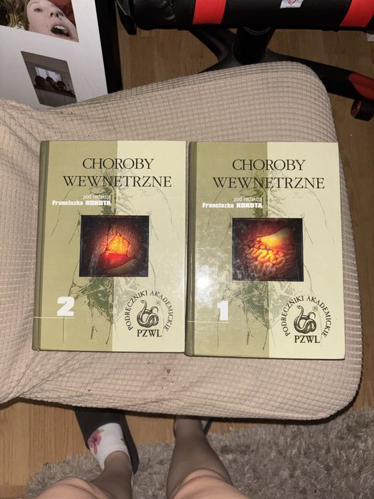 Zestaw ksiazek choroby wewnetrzne tom 1 i tom2