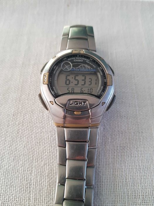 Zegarek Casio W-753 (2926) Bransoleta sportowy fazy ksiezyca W753