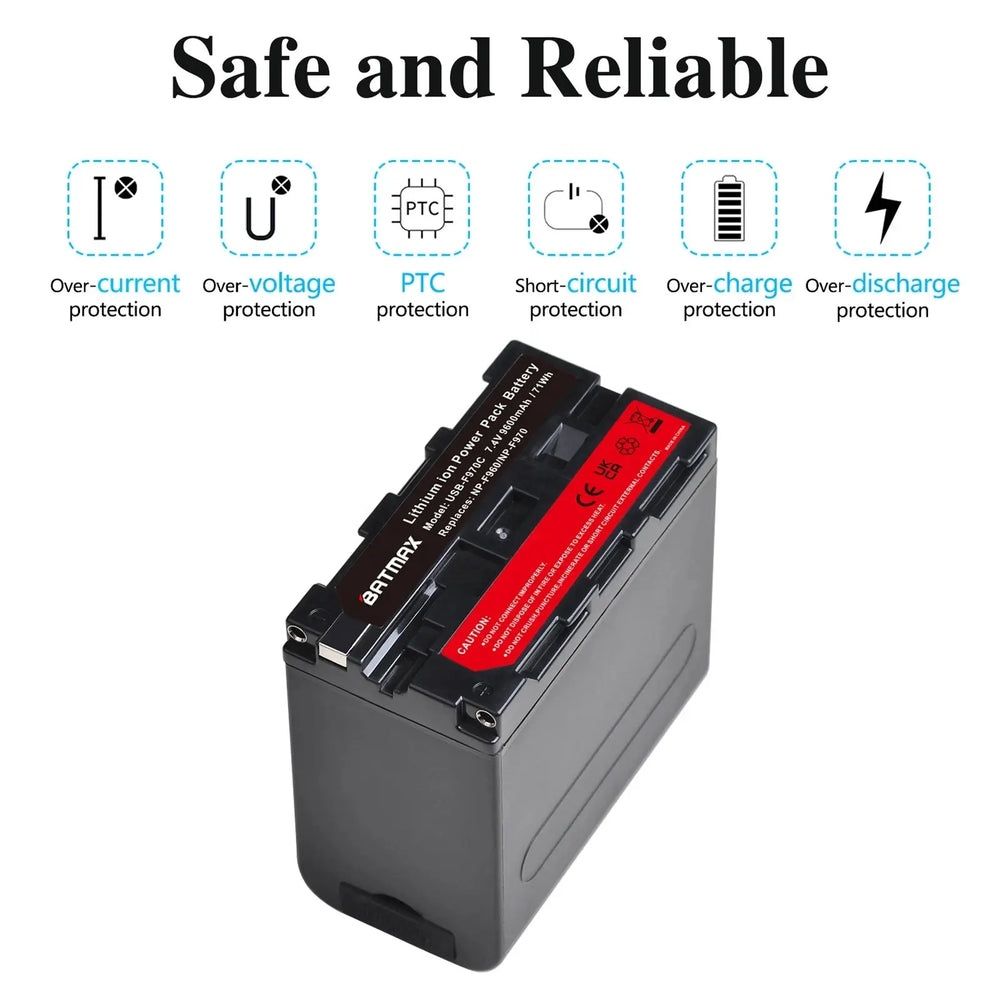 Батарея Batmax USB-F970C. Нові. Гар. 12 міс.