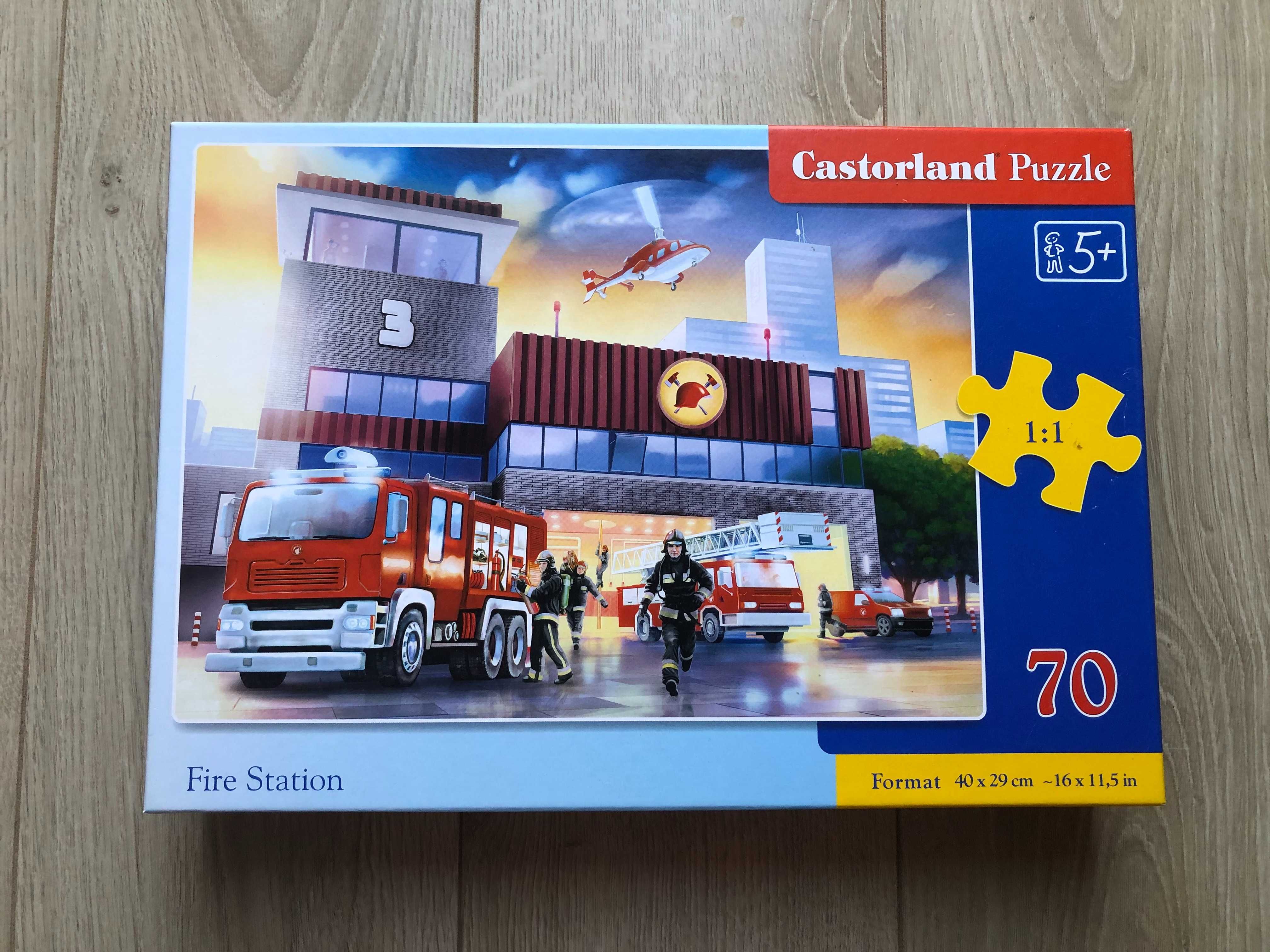 Castorland Puzzle Fire Station remiza strażacka 70 elementów