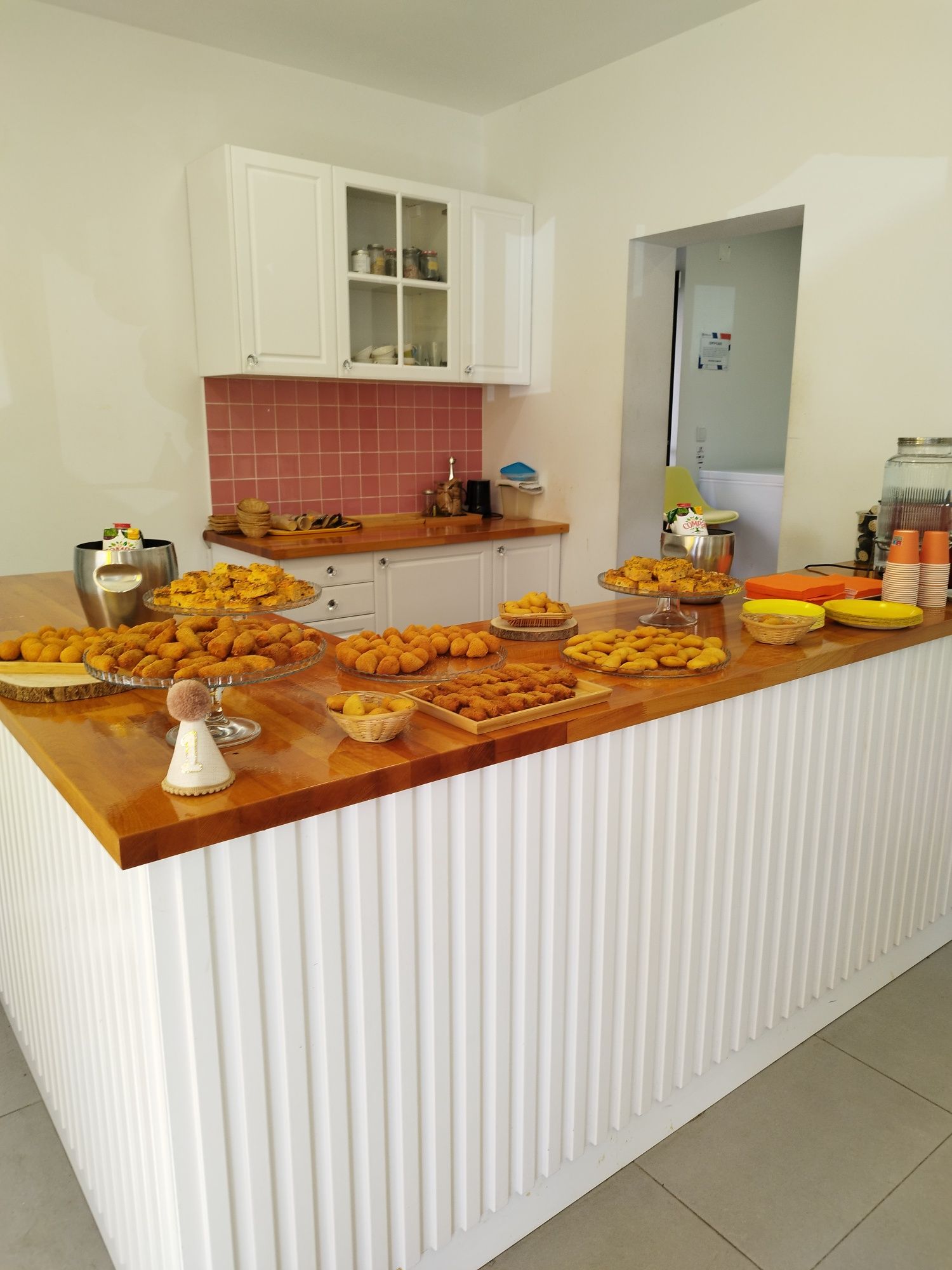 Balcão para cafeteria