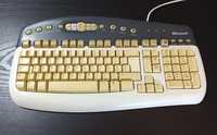 Teclado antigo PS2 Microsoft Multimedia Keyboard 1.0A