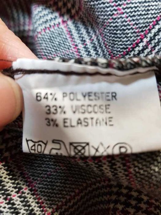 Eleganckie szorty - spodnie w kratkę rozmiar S