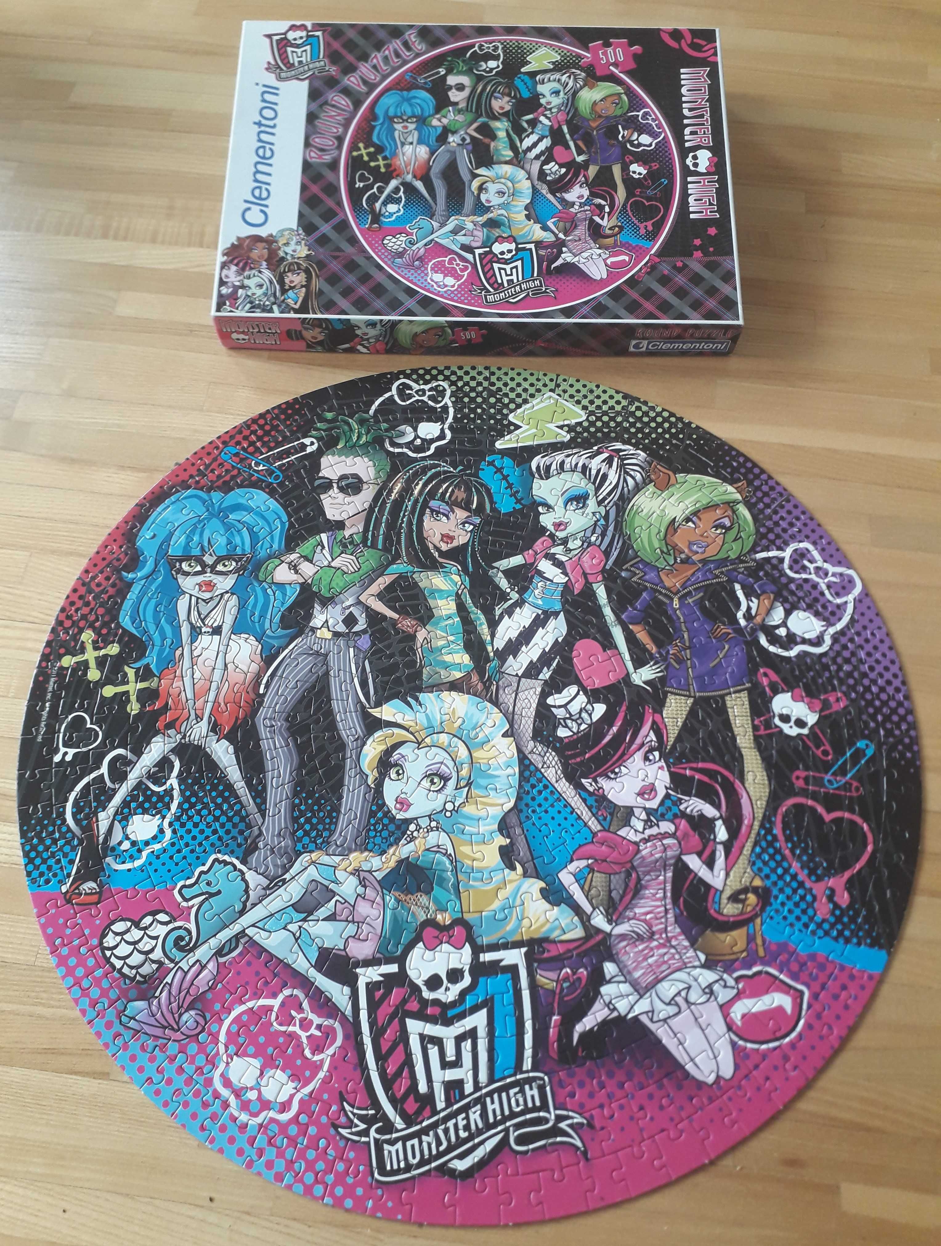 Puzzle Monster High firmy Clementoni 500 elementów koło