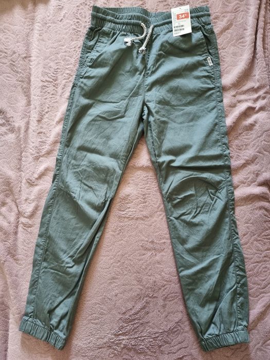 Joggery letnie H&M, nowe, miękka bawełna, r. 140