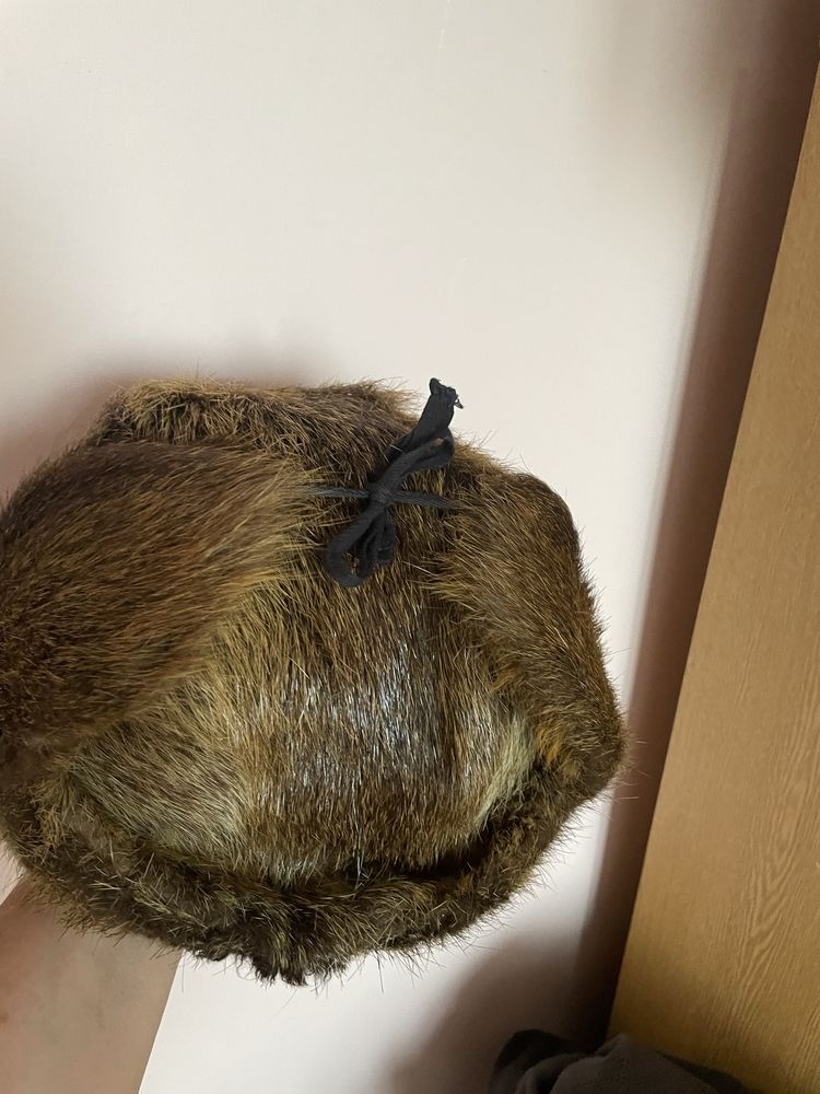 Czapka futrzana papacha uszatka
