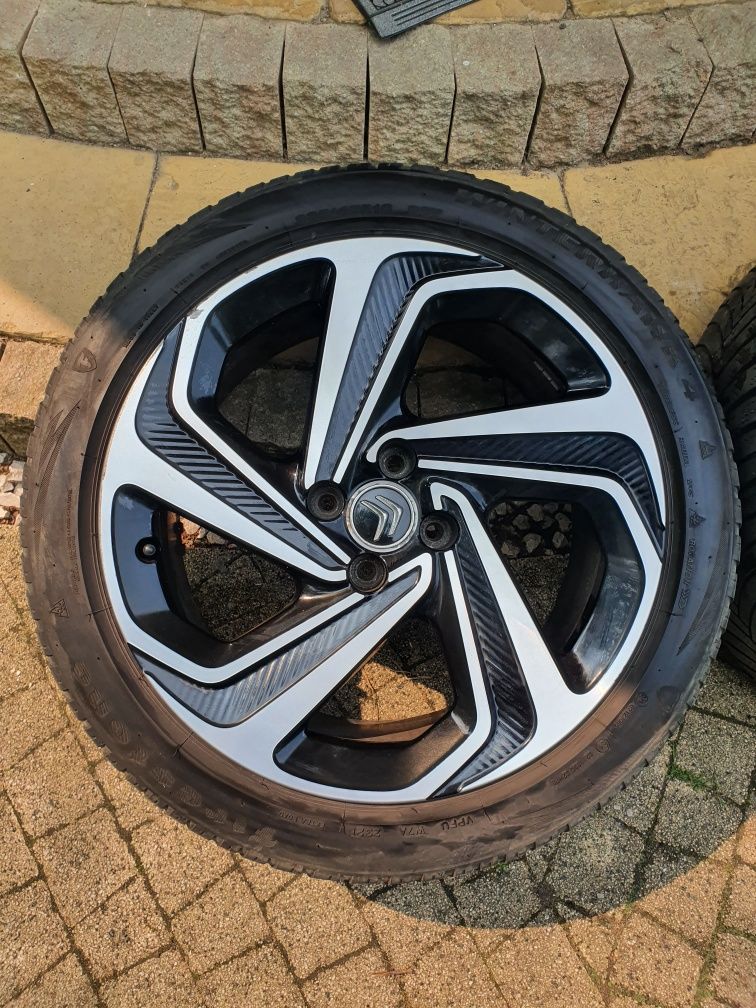 Alufelgi 18" 4x108 citroen ds5 kola zimowe opony zimowe 235/45