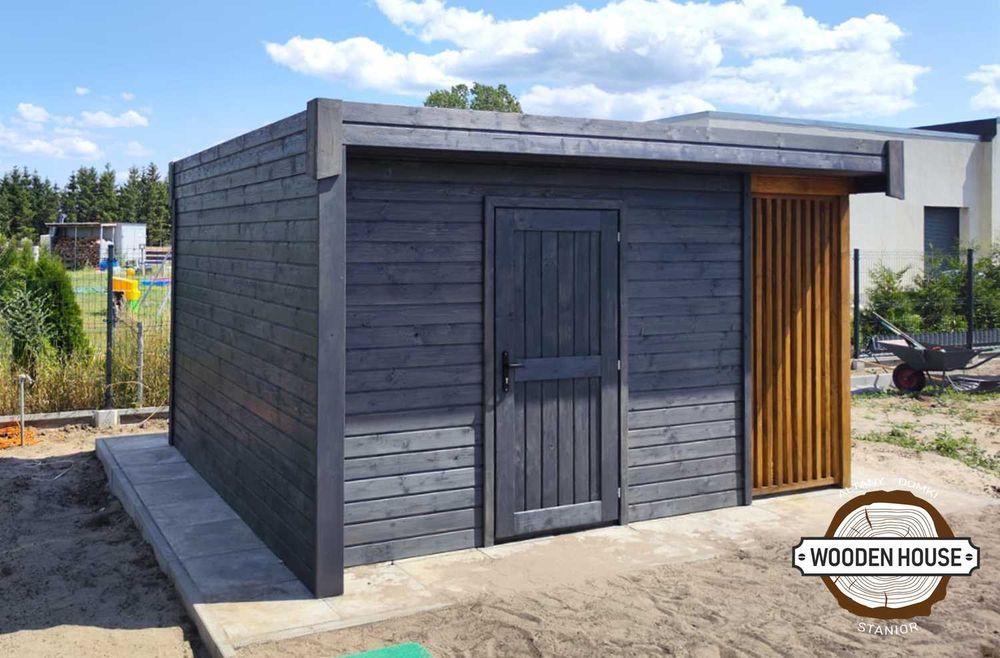 Domek ogrodowy, domek narzędziowy z drewutnią "Magnum"
