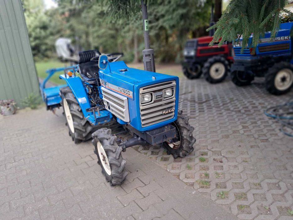 traktorek ISEKI TU 1600 z glebogryzarką, zadbany