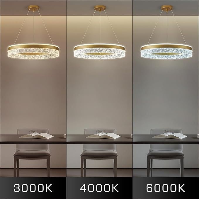 KSIBNW Lampa wisząca LED do salonu BIAŁY Nowoczesny STYL