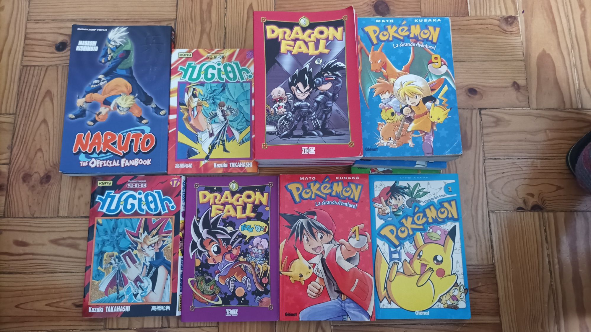 Lote de manga Naruto One piece Bleach dragon fall pokémon em francês
