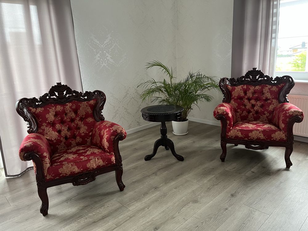 Komplet wypoczynkowy, sofa, fotele, stolik, zestaw mebli, meble retro