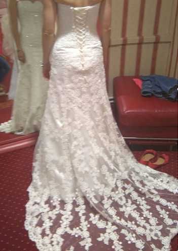 Suknia ślubna Annais Bridal Elisha Ecru r.34-38 regulowana + bolerko