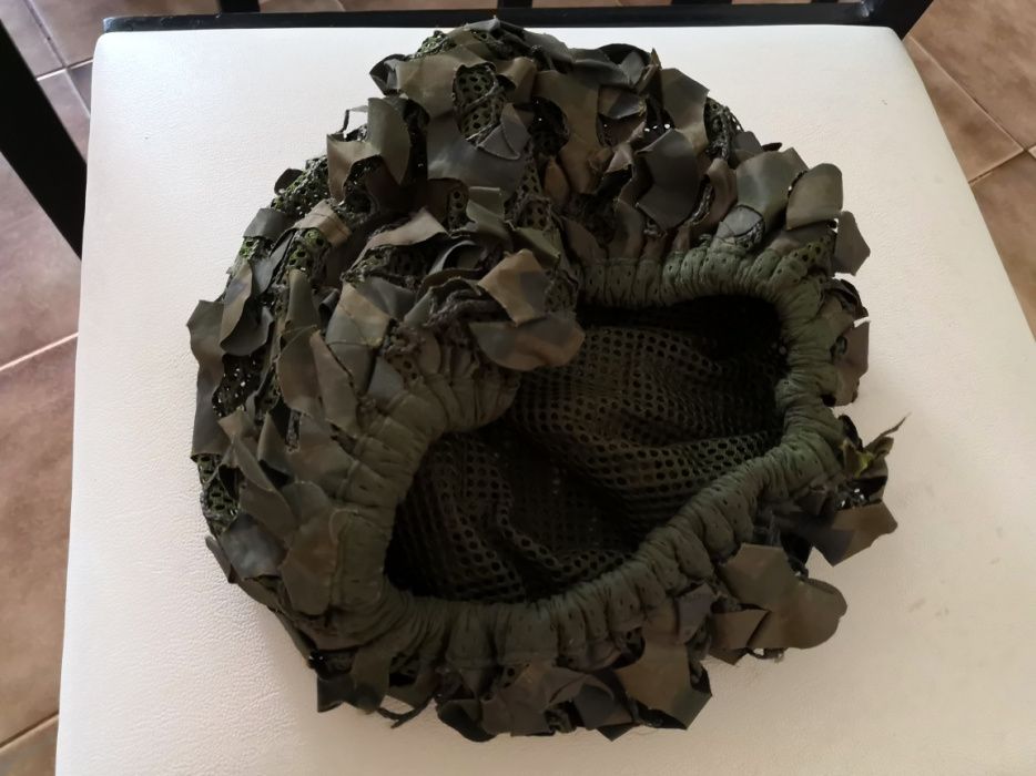 Camuflado de Capacete Militar Exército Novo c/Elástico, LER DESCRIÇÃO