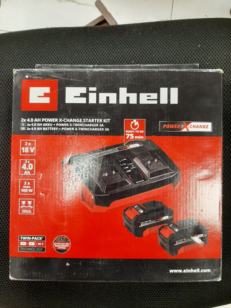 Einhell 2x 4.0Ah X-Change Starter kit