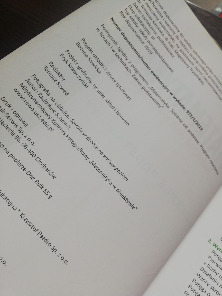 Matematyka 1 zakres podstawowy Pazdro